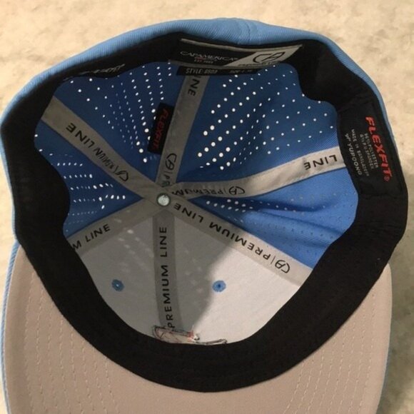 Bristol Pirates Hat Cap Fitted Mens L XL Powder Blue MILB Baseball Flexfit - Picture 8 of 9